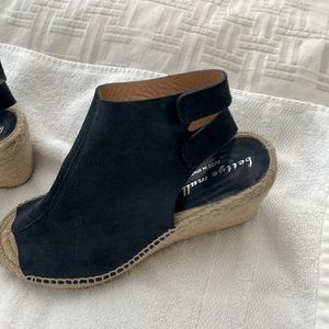 Navy suede wedge classic shoe. Worn once or twice.